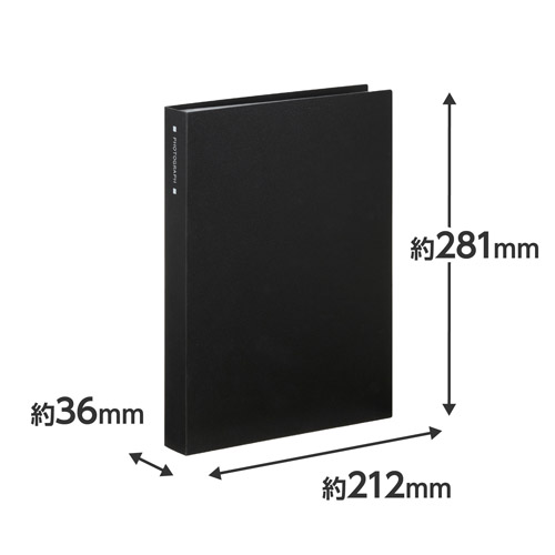 ハクバ フォトアルバム ビュートクリア 2Lサイズ 160枚収納 ブラック ABTC-2L160BK 4977187536416 プレゼント 写真 |  | 06
