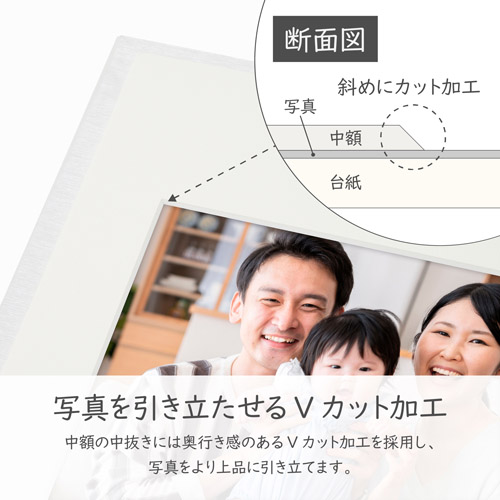 ハクバ スクウェア台紙 No.2020 6切サイズ 2面(角×2枚) ブラウン M2020-6-2BR 4977187634525 関連画像4