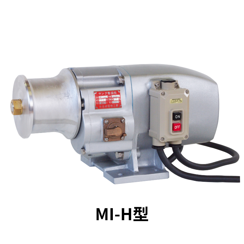 岩崎 ヤングローラー MI-H2 24V 550W 低速ギヤー 中速モータ ブレーキ 