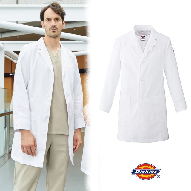 Dickies（ディッキーズ） 1537PR フォーク 診察衣 シングルボタン 男性