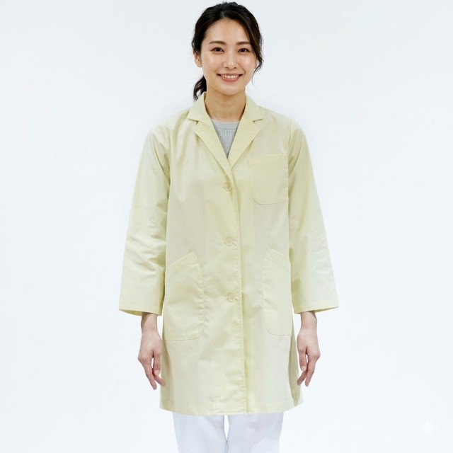81-581 WEB限定商品 住商モンブラン 白衣 診察衣 ドクターコート 女性用 レディス シングル ショート丈 ハーフ丈 白衣 MONTBLANC 医療用 SS 4L 5L 6L 7L 関連画像4