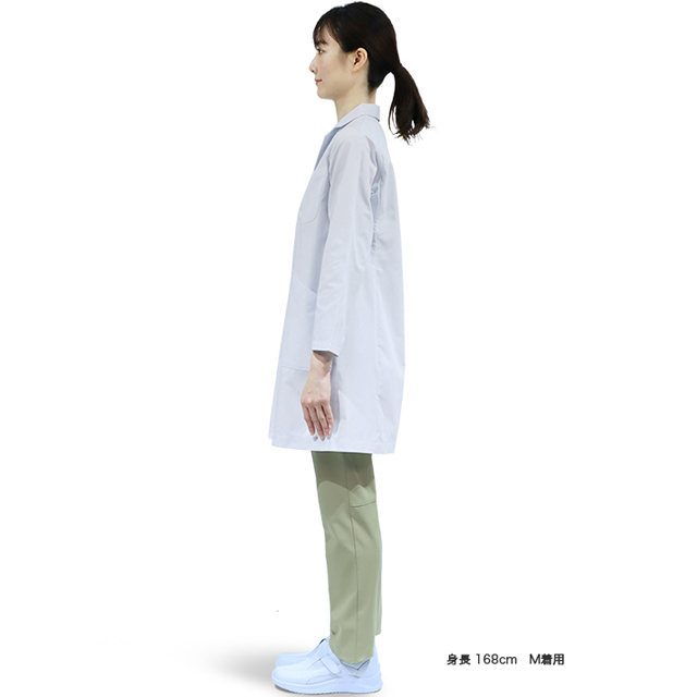81-581 WEB限定商品 住商モンブラン 白衣 診察衣 ドクターコート 女性用 レディス シングル ショート丈 ハーフ丈 白衣 MONTBLANC 医療用 SS 4L 5L 6L 7L 関連画像5