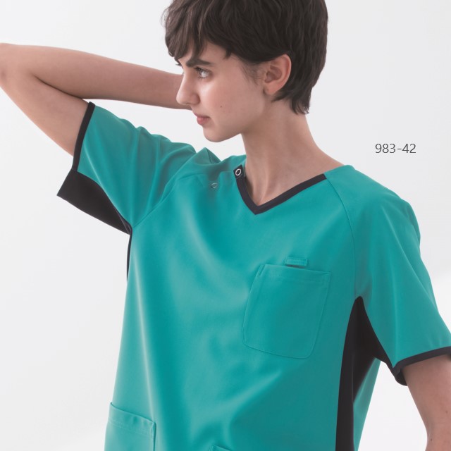 KAZEN 983 スクラブ（男女兼用） 4550円｜医療白衣のメディコレ！