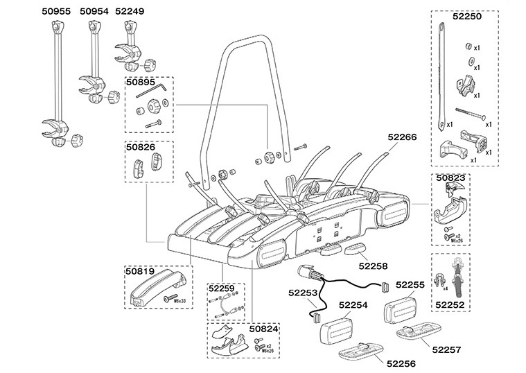 めい　スーリーおまとめ Amazon | THULE スーリー ベースキャリアセット 754+7124+1316