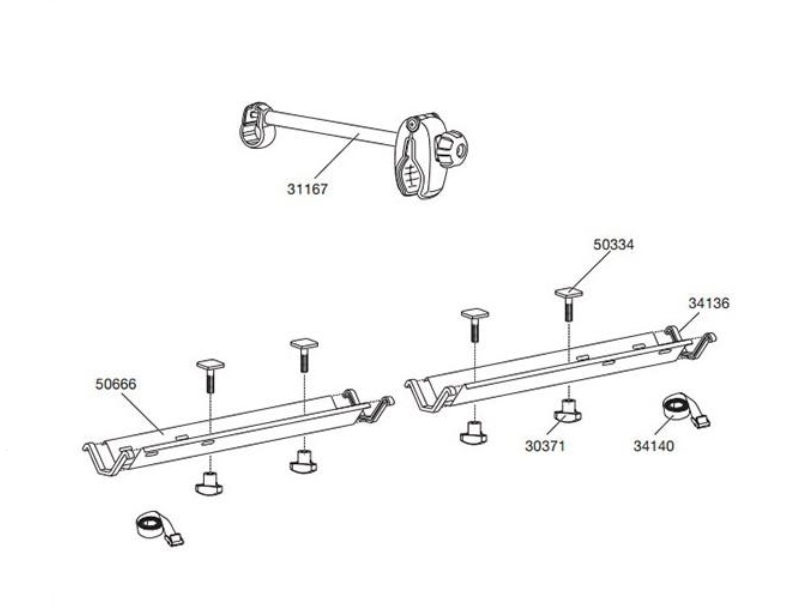 TH1500031167 THULE スペアパーツ イージーバイクアーム 送料無料 