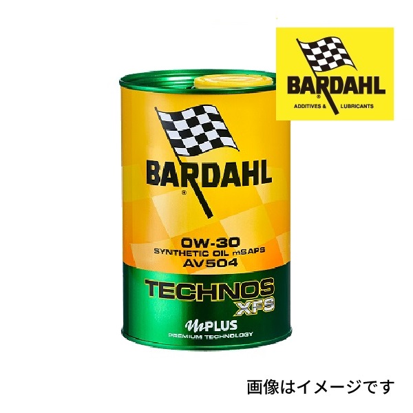 BARDAHL エンジンオイル TECHNOS XFS AV504 0W-30 シンセティック 容量 1L (BAR-2023-33) 送料無料｜hakuraishop