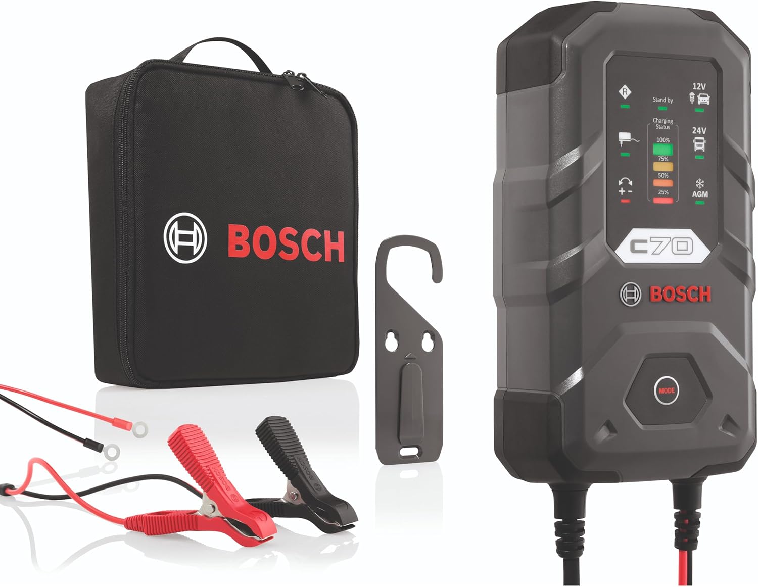 BOSCH（ボッシュ） 自動車バッテリー用 全自動充電器 BBC-C70-B