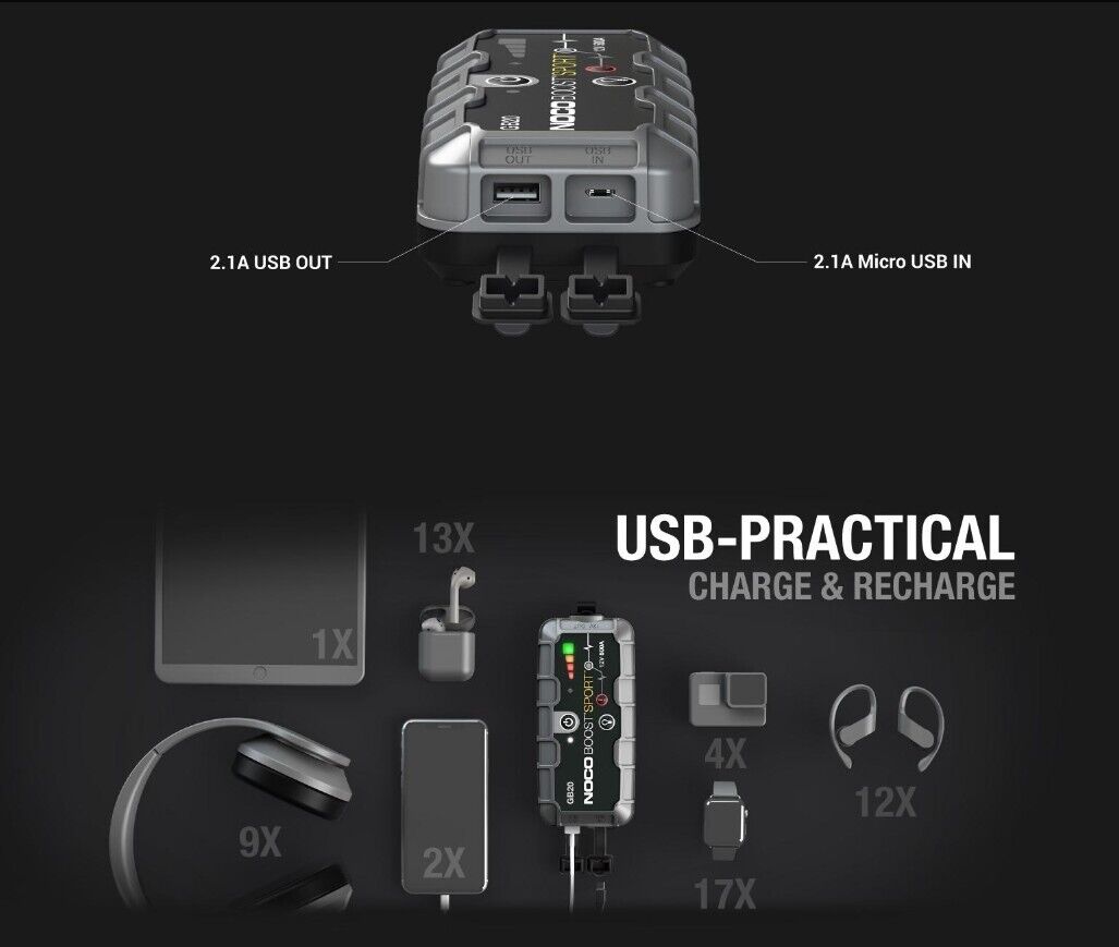 NOCO GB20 BOOST PLUS ブースターパック ジャンプスターター