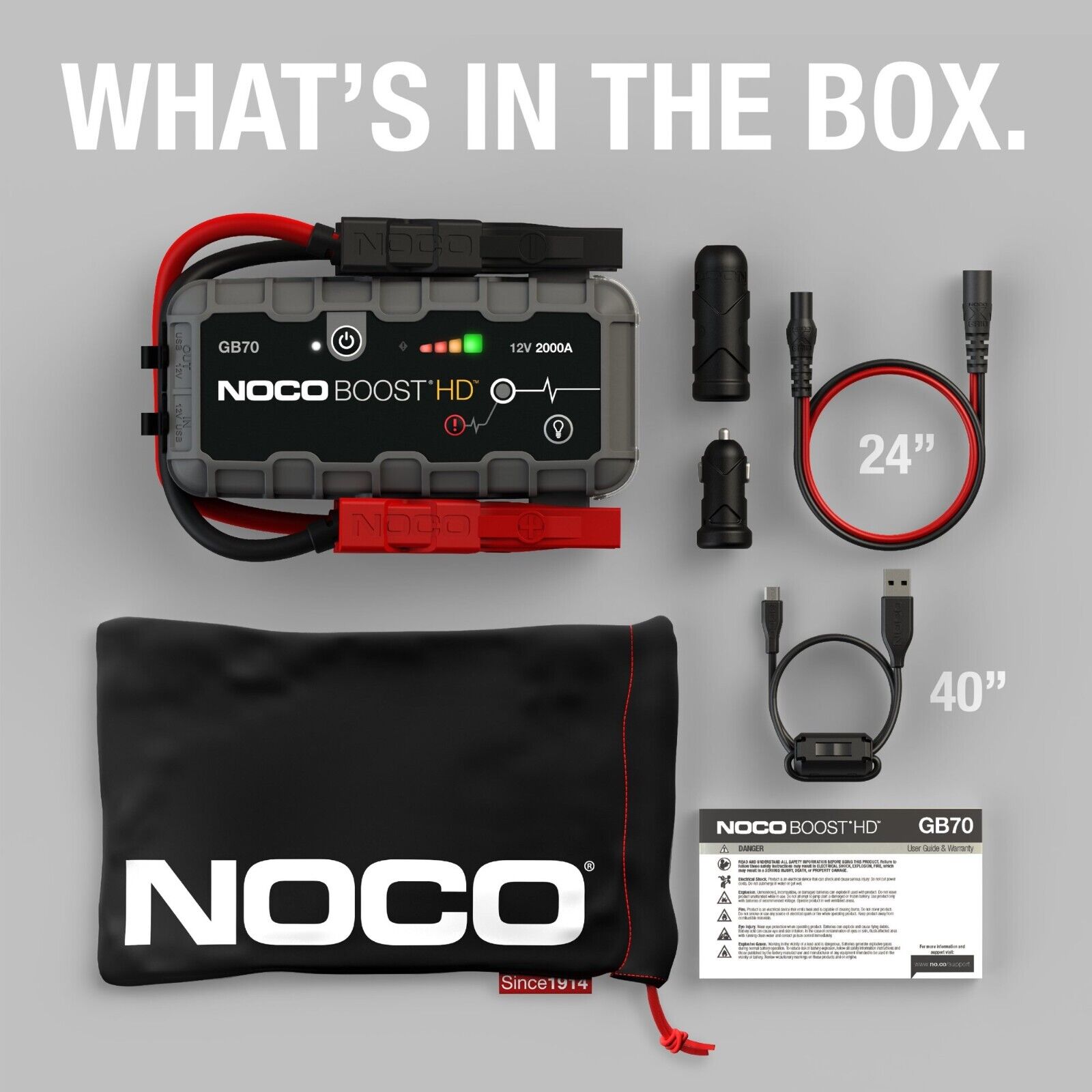 GB70 NOCO BOOST HD ブースターパック ガソリン車ディーゼル車ジャンプスターター スマホバッテリー 送料無料