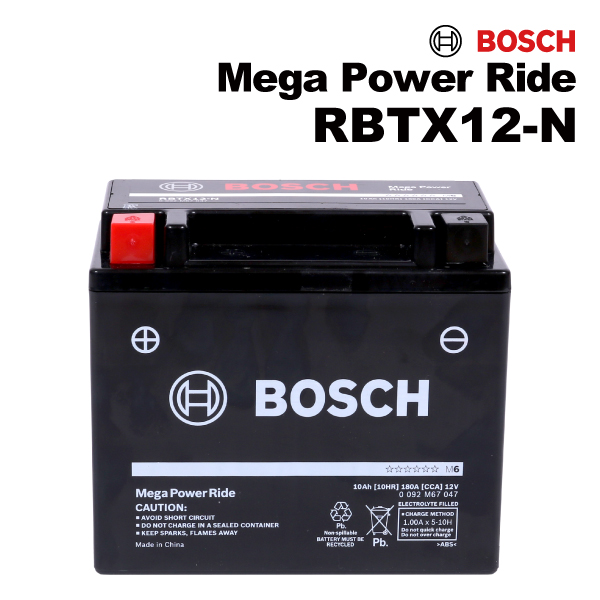 BOSCH �{�b�V�� �o�C�N�p �o�b�e���[ RBTX12-N �X�Y�L GOOSE350 350cc