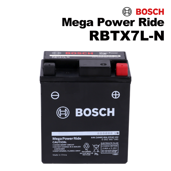 BOSCH �{�b�V�� �o�C�N�p ��֎ԗp�o�b�e���[ RBTX7L-N �݊�(TX7L-BS)