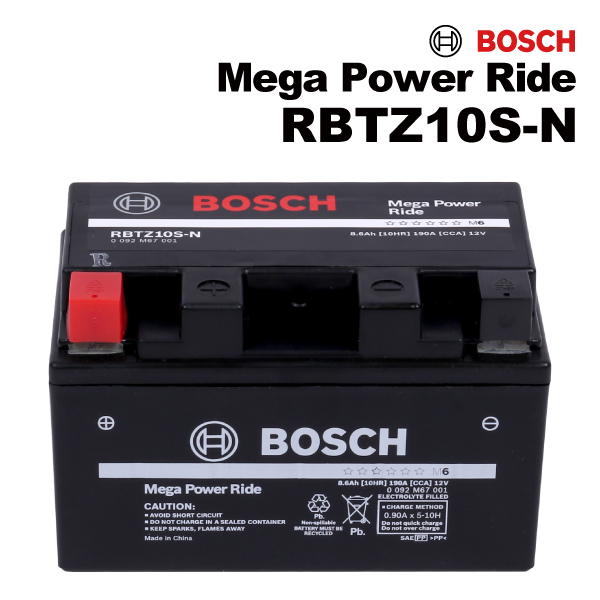 BOSCH（ボッシュ） バイク用 バッテリー RBTZ10S-N カワサキ Ninja ZX