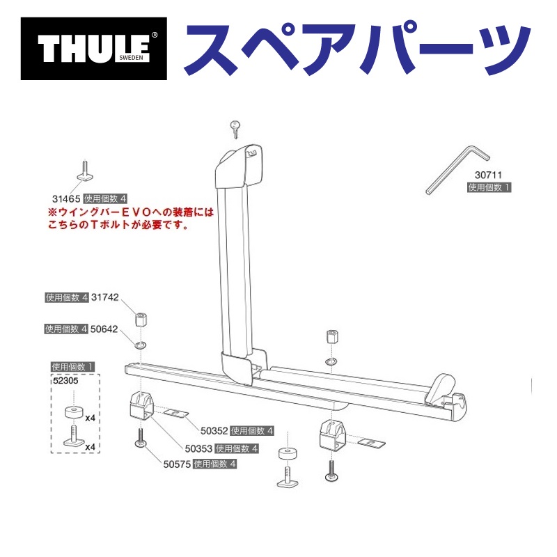THULE スーリー スペアパーツ アーレンキー 853-0686 30711 
