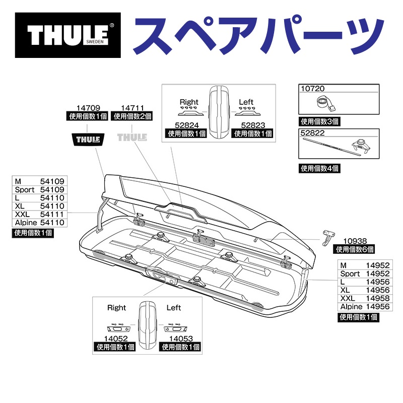 THULE X[[ XyAp[c nhL [VXT 52823 TH1500052823 ([t{bNX Thule Motion XT)