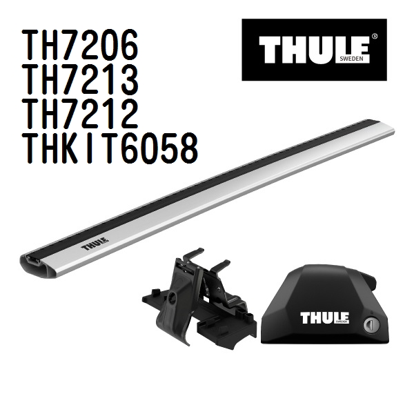 THULE ルノー キャプチャー TH7206 7213 7212 KIT6058 ベースキャリア 