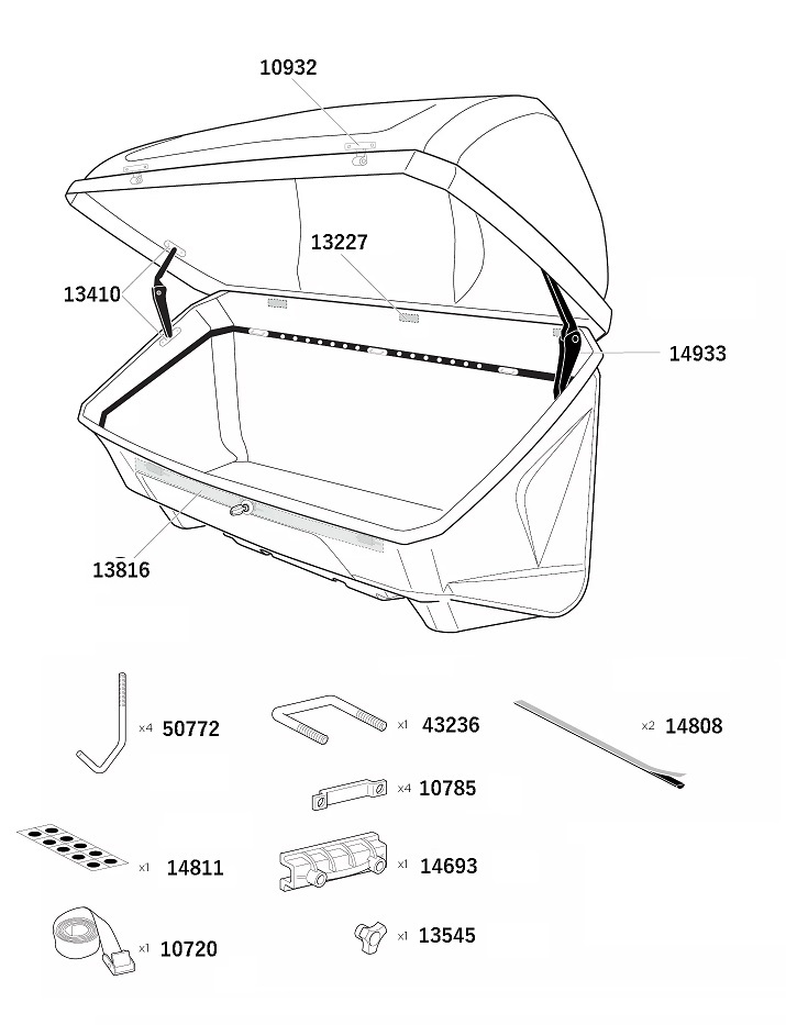 TH1500013227 THULE スペアパーツ ヒンジ 送料無料｜hakuraishop｜02