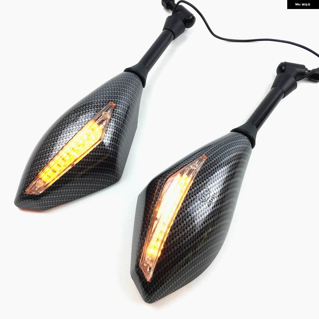 並行輸入品 オートバイ LEDウィンカー サイドミラー ウィンカー インジケーター バックミラー ホンダ スズキ カワサ_1