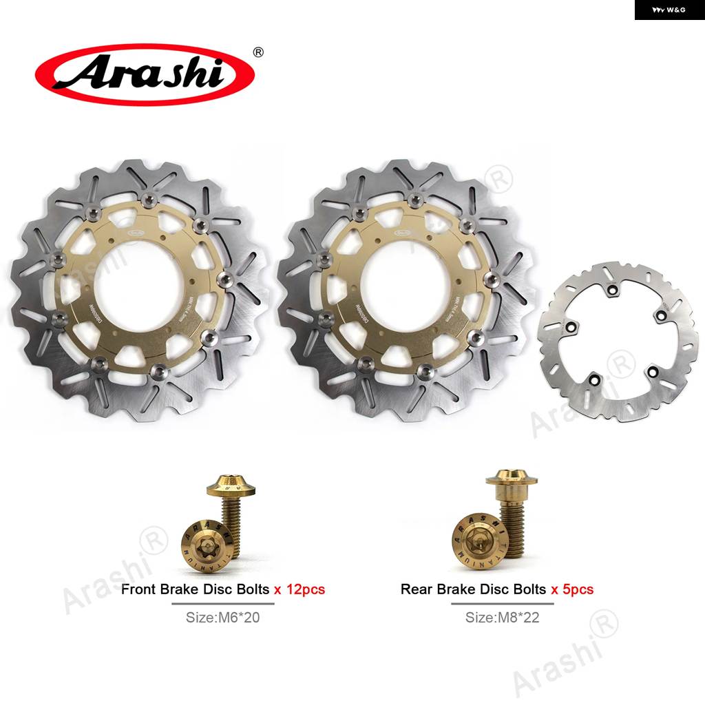 並行輸入品1セット BMW 2009-2015 CNC フロントリア ブレーキディスク ローター F800GS F 800GS 2009 - 14 15_2