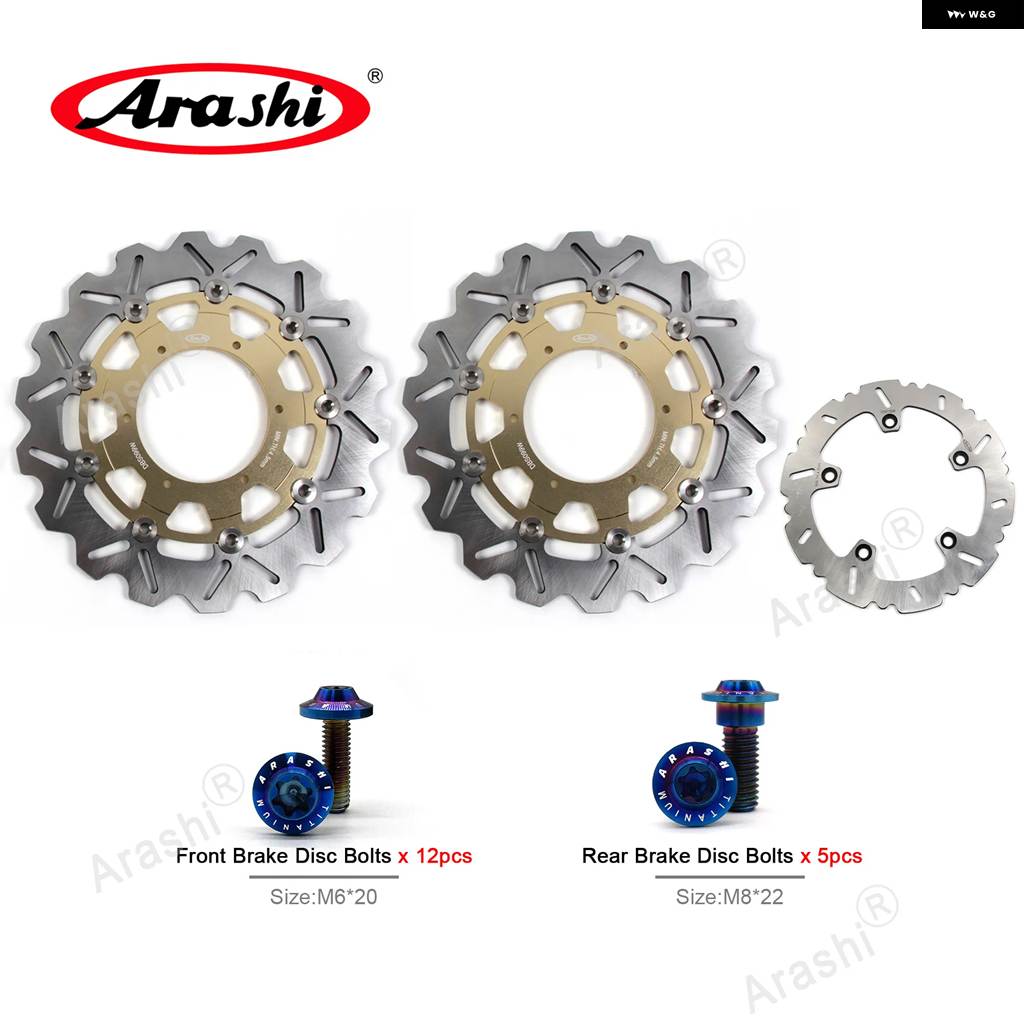 並行輸入品1セット BMW 2009-2015 CNC フロントリア ブレーキディスク ローター F800GS F 800GS 2009 - 14 15_3