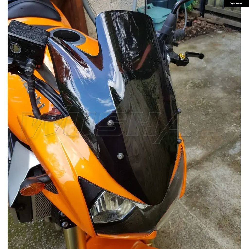 ブランド登録なし - 並行輸入品自動二輪車 自動二輪車 ダブル砂上の楼閣 気流遮蔽物 気流映写幕 映写幕 2003-06 カワサキ Z1000 ブラックイリジウムクリア