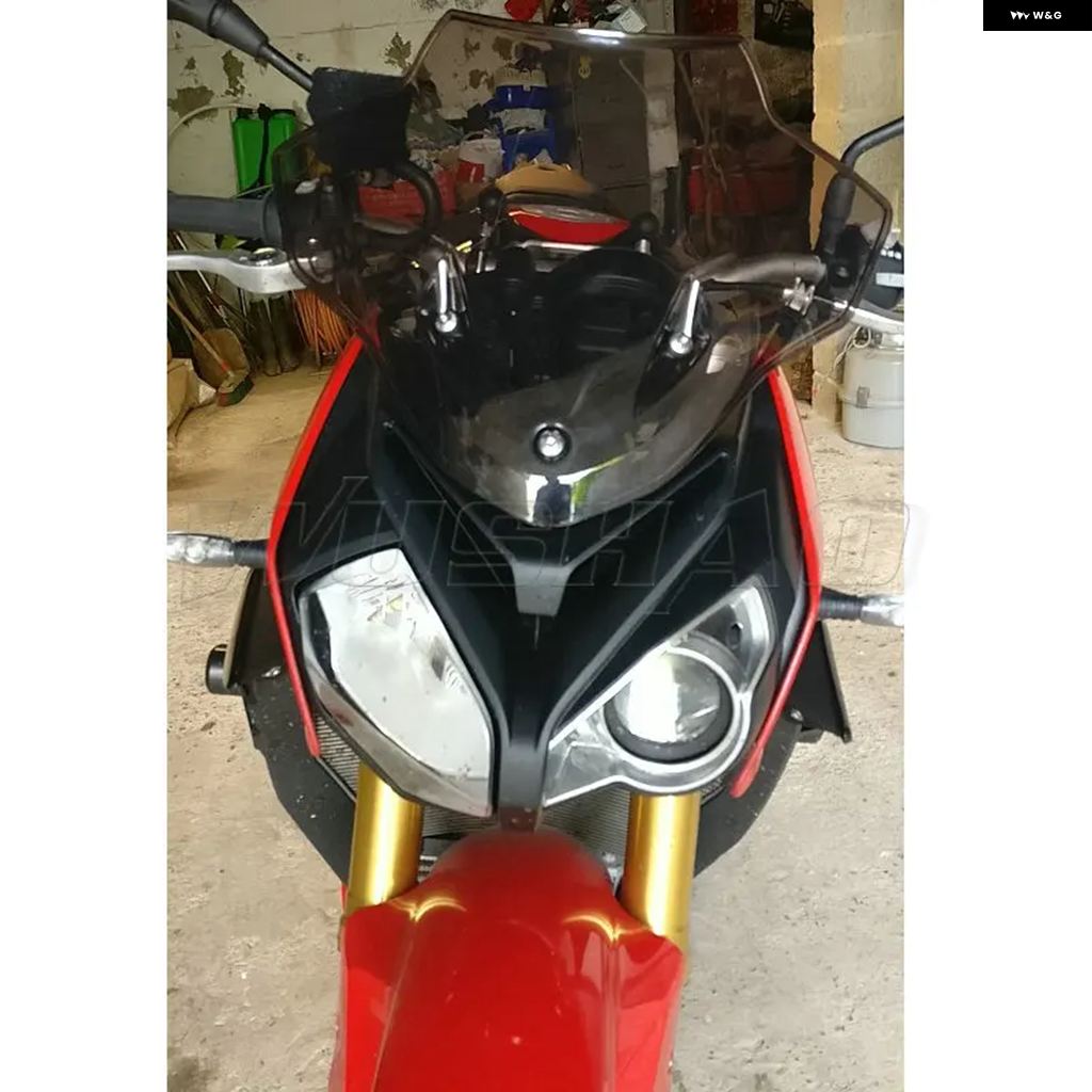 ブランド登録なし - 並行輸入品自動二輪車 自動二輪車 ダブル砂上の楼閣 風防ガラス 陳列箱映写幕 映写幕 2014-18 BMW S1000R S 1000R 1000 R 黒いこと イリジウム 17 18