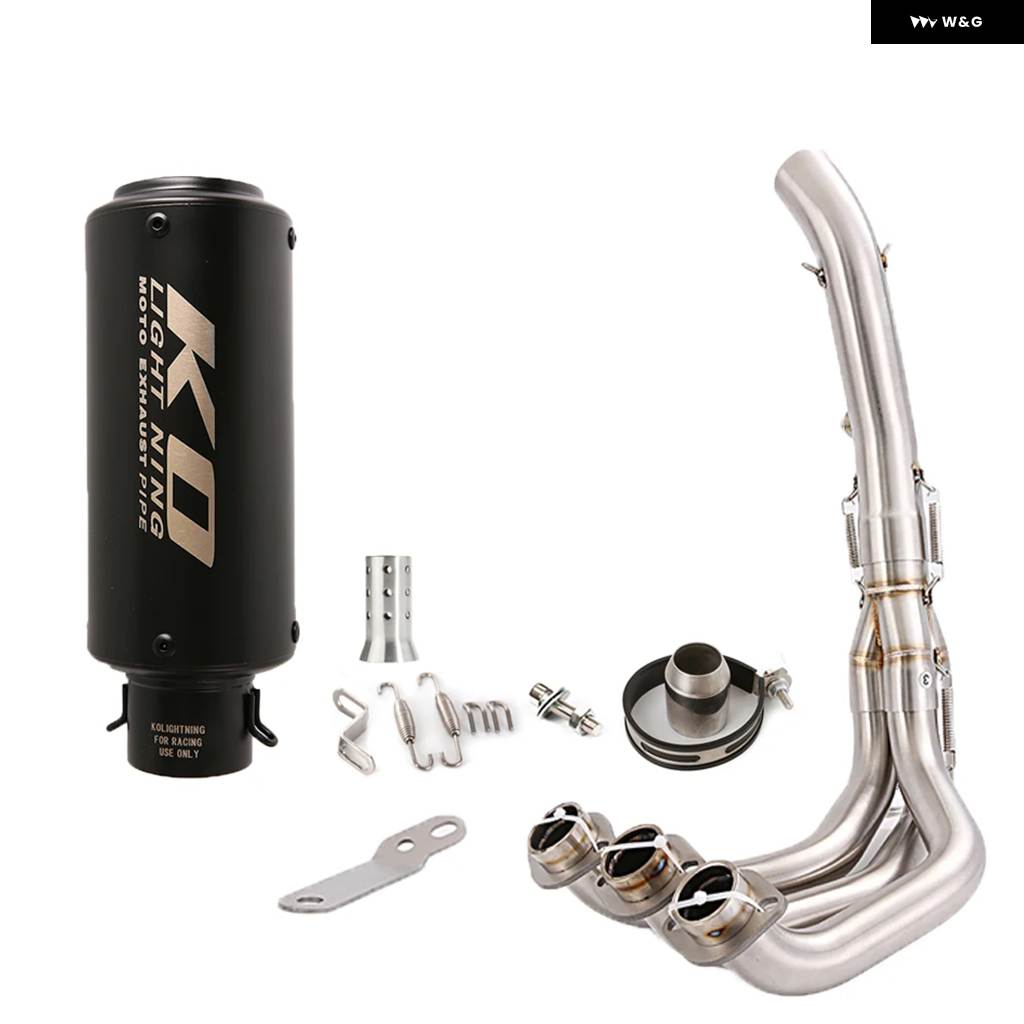 並行輸入品ヤマハ MT09 2014-2020 FZ09 FJ09 TRACER900 900GT 2015-2020 バイク 排気 システム フロントリンク パイプ マフラー システム エスケープの画像