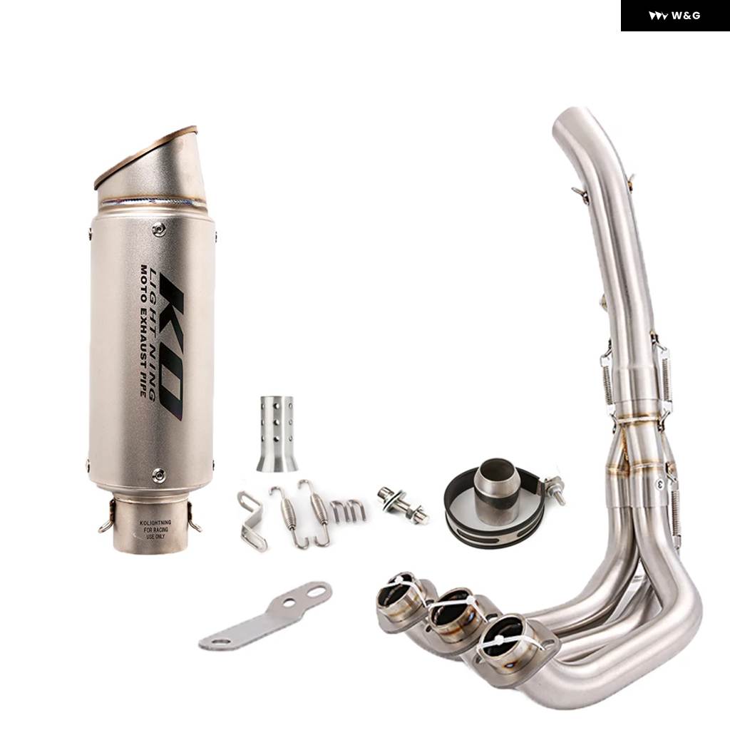 並行輸入品ヤマハ MT09 2014-2020 FZ09 FJ09 TRACER900 900GT 2015-2020 バイク 排気 システム フロントリンク パイプ マフラー システム エスケープの画像