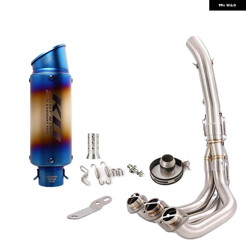 並行輸入品ヤマハ MT09 2014-2020 FZ09 FJ09 TRACER900 900GT 2015-2020 バイク 排気 システム フロントリンク パイプ マフラー システム エスケープの画像