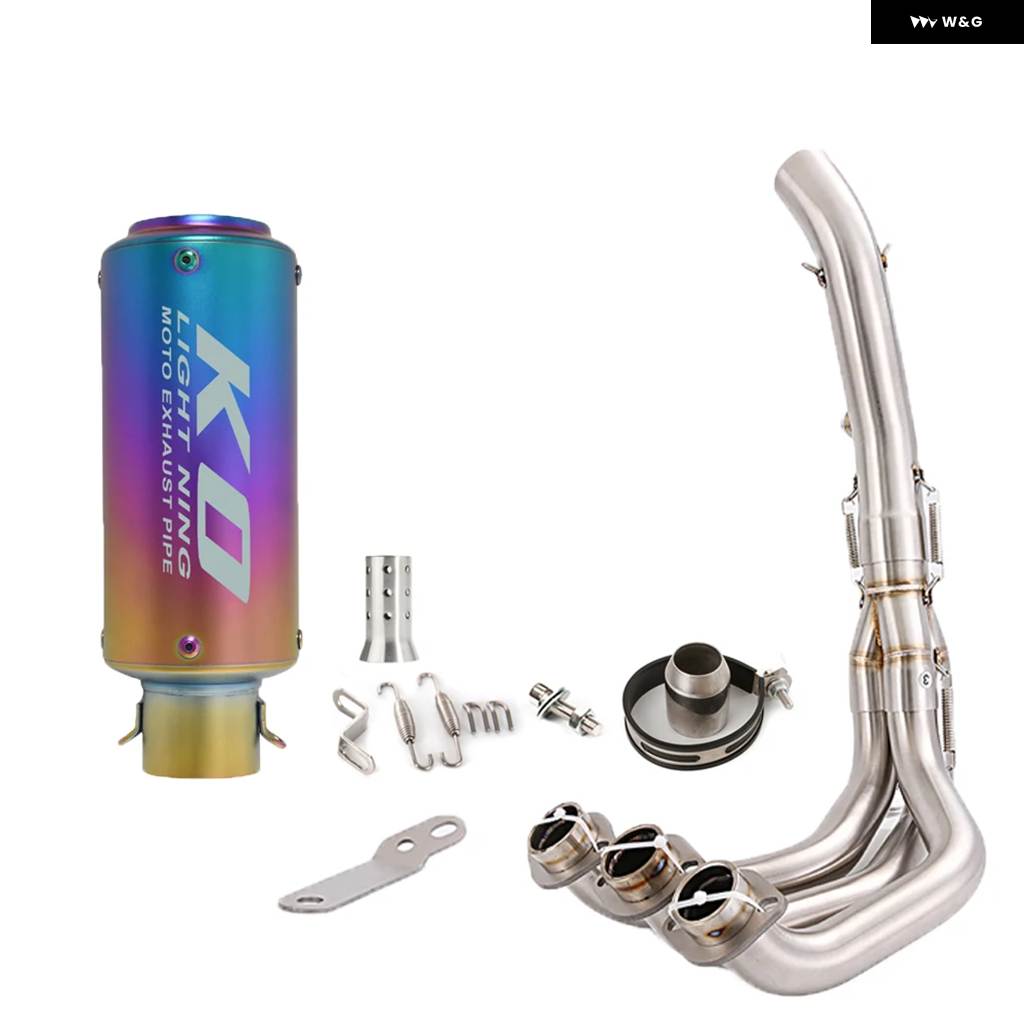 並行輸入品ヤマハ MT09 2014-2020 FZ09 FJ09 TRACER900 900GT 2015-2020 バイク 排気 システム フロントリンク パイプ マフラー システム エスケープの画像