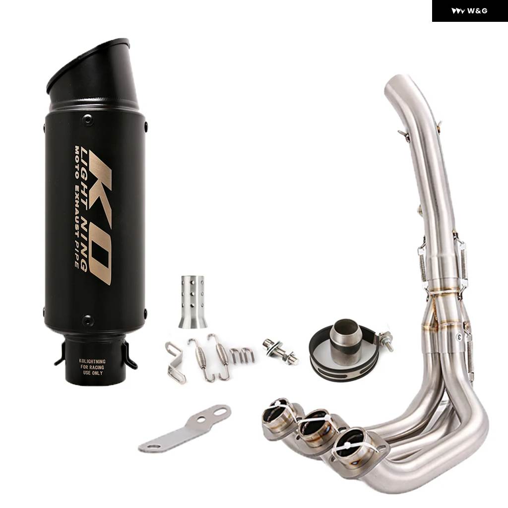 並行輸入品ヤマハ MT09 2014-2020 FZ09 FJ09 TRACER900 900GT 2015-2020 バイク 排気 システム フロントリンク パイプ マフラー システム エスケープの画像