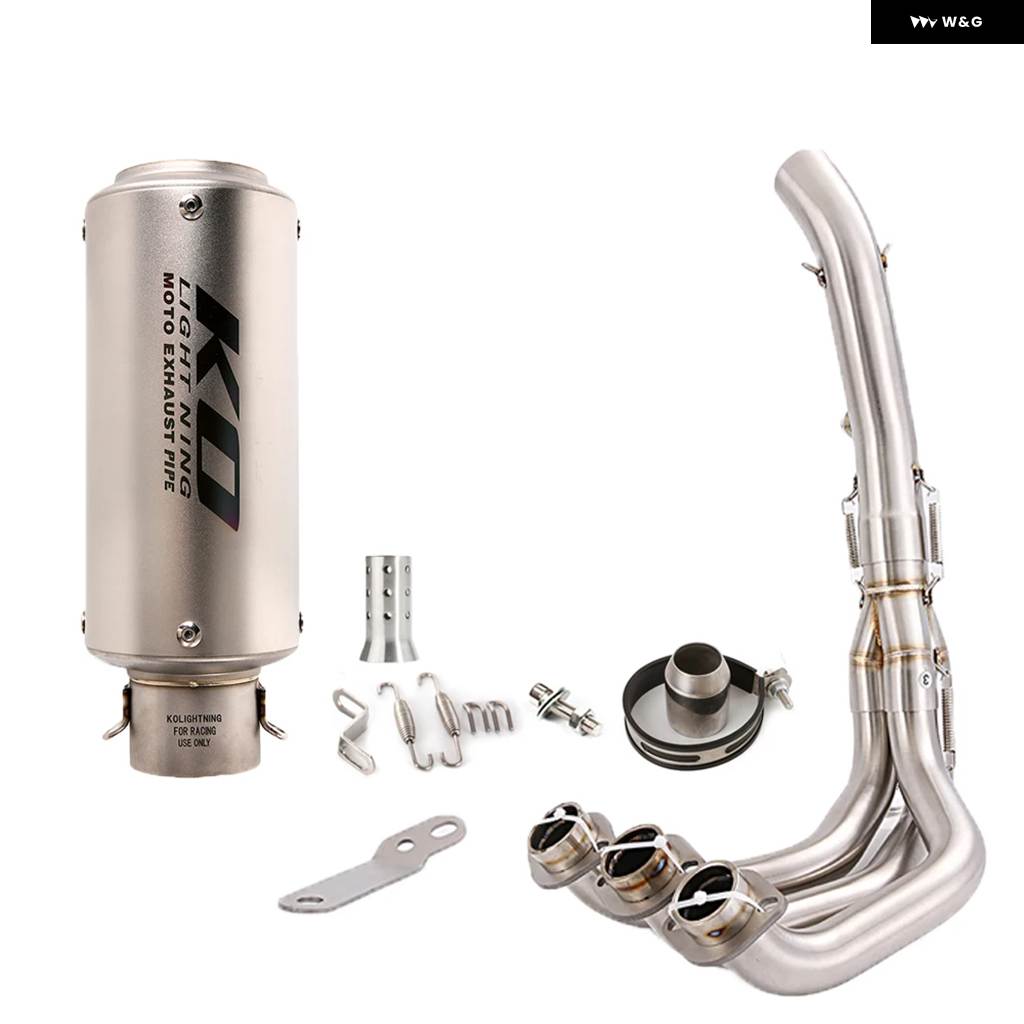 並行輸入品ヤマハ MT09 2014-2020 FZ09 FJ09 TRACER900 900GT 2015-2020 バイク 排気 システム フロントリンク パイプ マフラー システム エスケープの画像