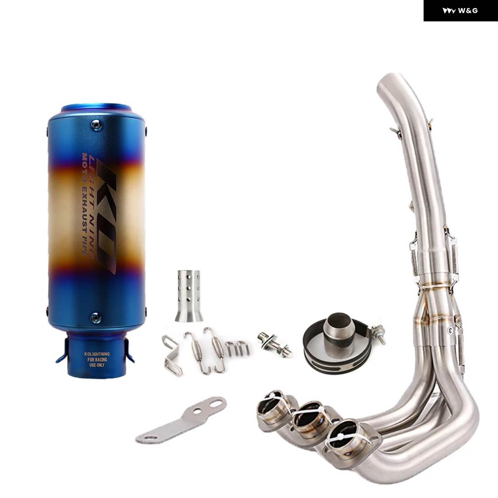 並行輸入品ヤマハ MT09 2014-2020 FZ09 FJ09 TRACER900 900GT 2015-2020 バイク 排気 システム フロントリンク パイプ マフラー システム エスケープの画像