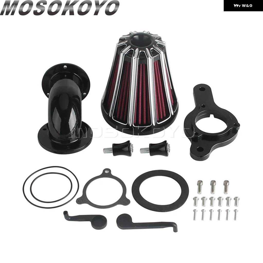 並行輸入品エア フィルター ハイフローインテーク フィルター キット エンジン プロテクター 交換用アクセサリー ハーレー ソフテイル ツーリング ロー_1