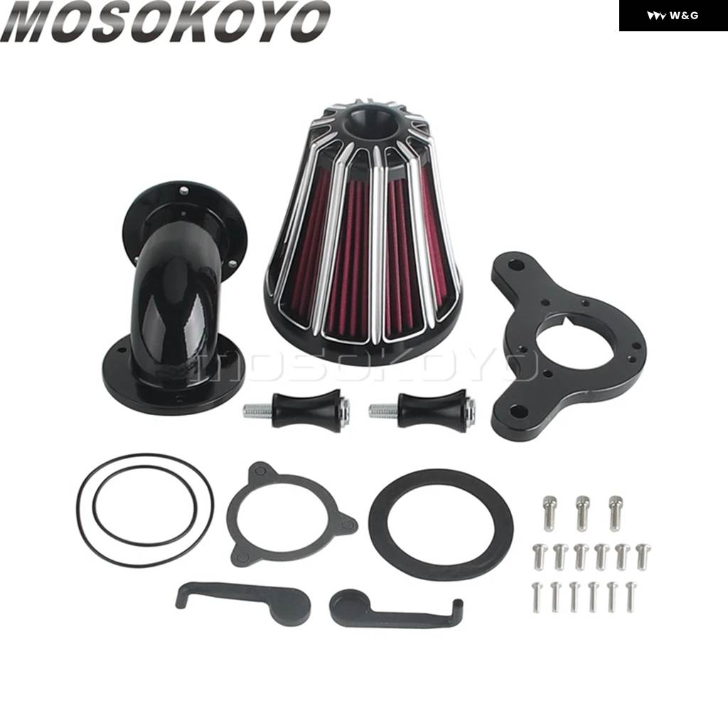 並行輸入品エア フィルター ハイフローインテーク フィルター キット エンジン プロテクター 交換用アクセサリー ハーレー ソフテイル ツーリング ロー_2