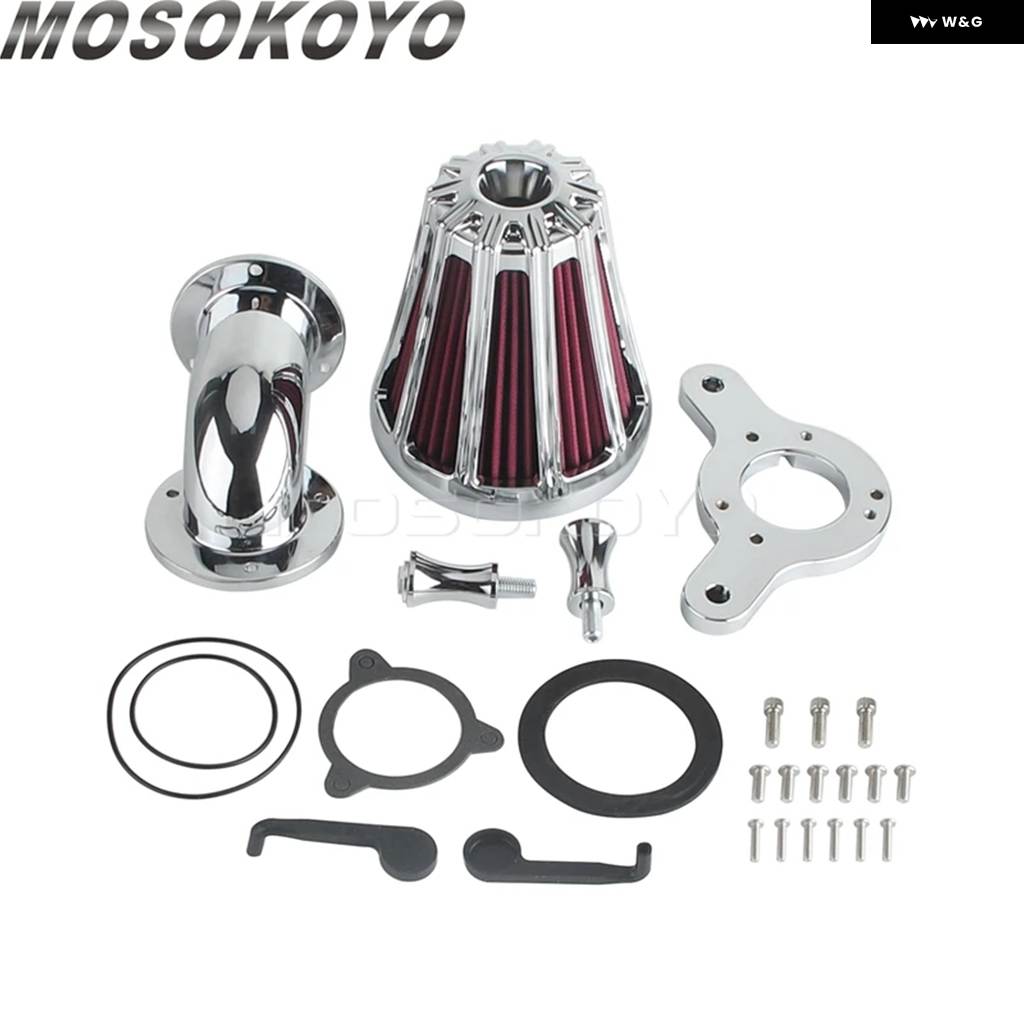 並行輸入品エア フィルター ハイフローインテーク フィルター キット エンジン プロテクター 交換用アクセサリー ハーレー ソフテイル ツーリング ロー_3