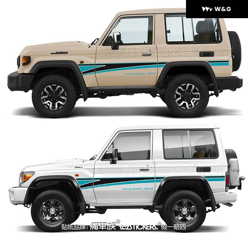 並行輸入品 車用 ステッカー トヨタ ランドクルーザー LJ70 LJ71 BJ73