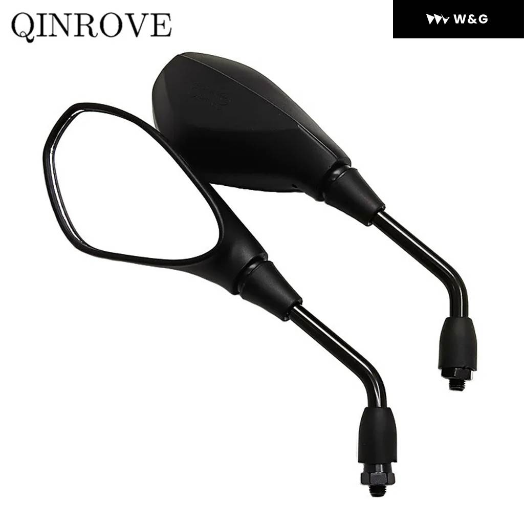 並行輸入品】 ABS 8/10MM オートバイ バイク ミラー ブラック