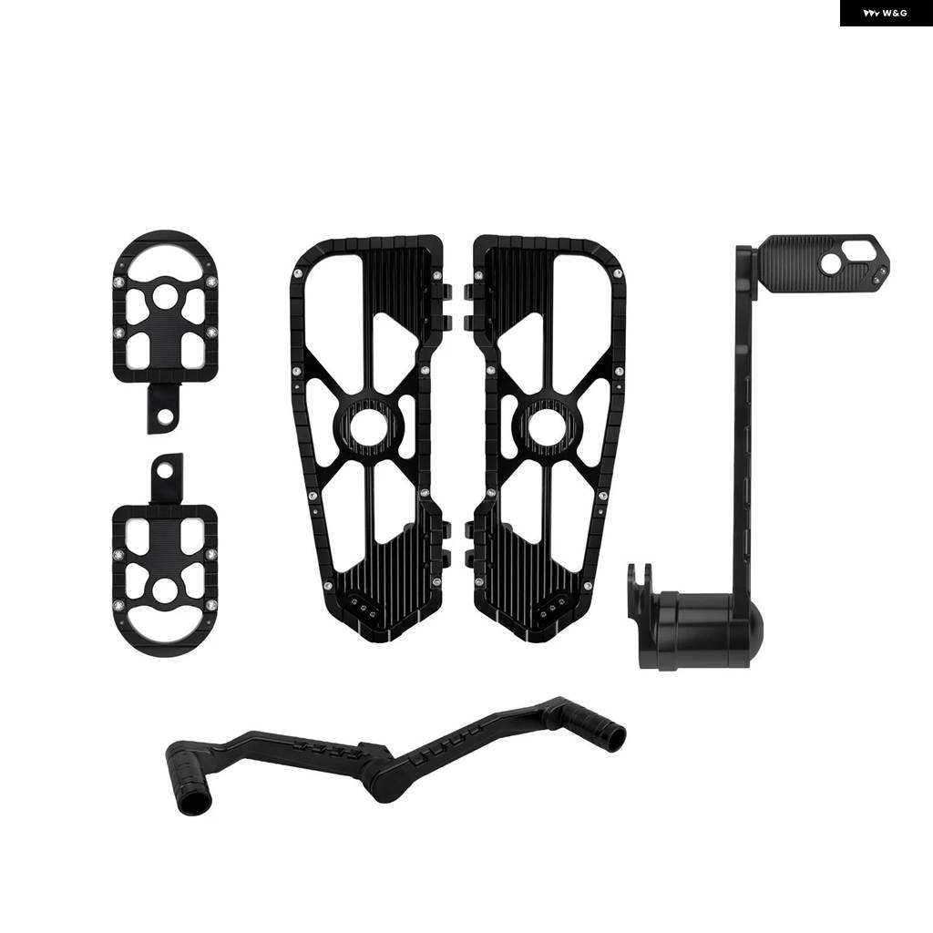 並行輸入品 オートバイ フロアボード フットペグ シフター ブレーキアーム レバー キット ドライバー/パッセンジャー用 フットレ_3