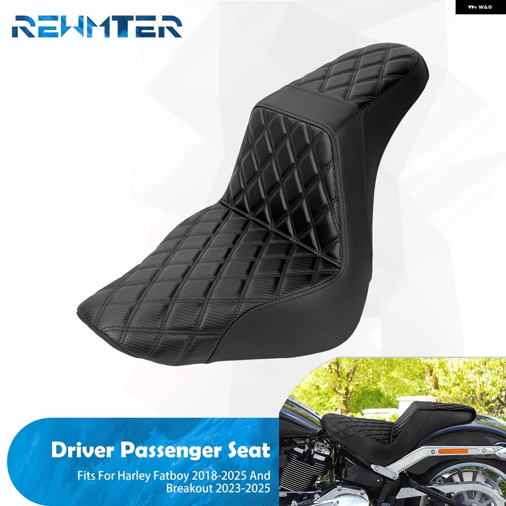 並行輸入品 オートバイ 運転席助手席前席後席ツーアップ用 クッション シート ハーレー ダビッドソン ソフテイル ファットボーイ_2