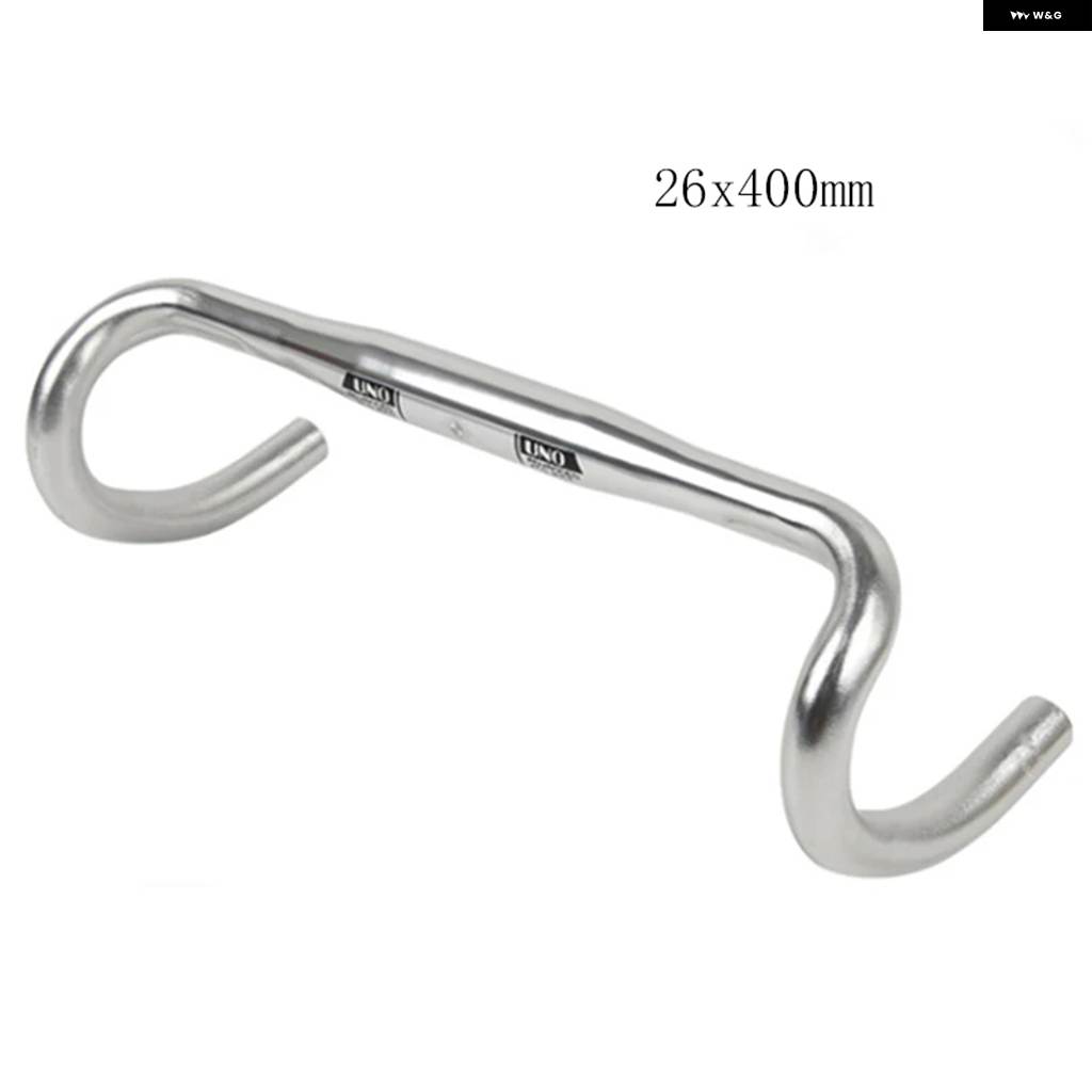 ブランド登録なし - 並行輸入品 銀輪用落っこちる 手持ち部分赤ちょうちん 26MM 31.8MM X 380MM 400MM 420MM 古典派音楽 しろがね色 MINIVELO 700C 読み込むツーリング 自動二輪車