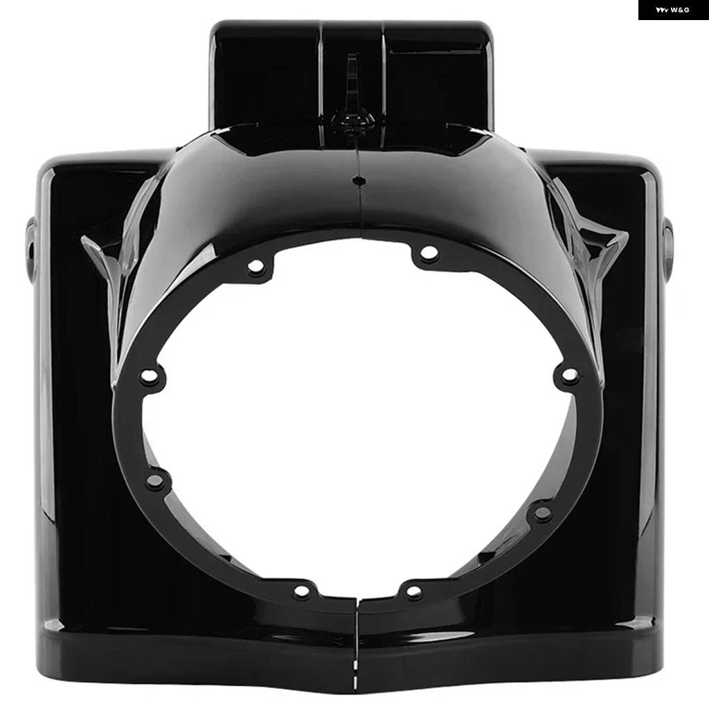 並行輸入品7インチ オートバイ ブラック ABS ラウンド ヘッドライト キャビンランプ マスク プロテクター ハーレー ツーリング ロードキング 2014-2023_1