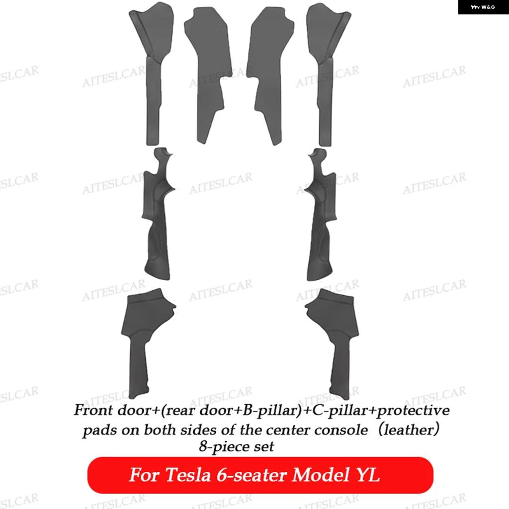 並行輸入品 テスラ モデルY L フロント/リア ドアシルガード 傷防止