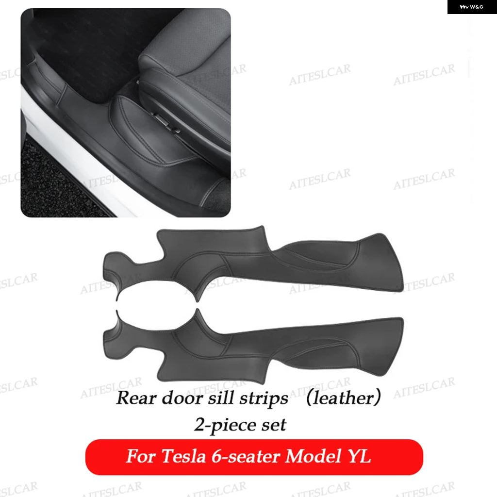 並行輸入品 テスラ モデルY L フロント/リア ドアシルガード 傷防止