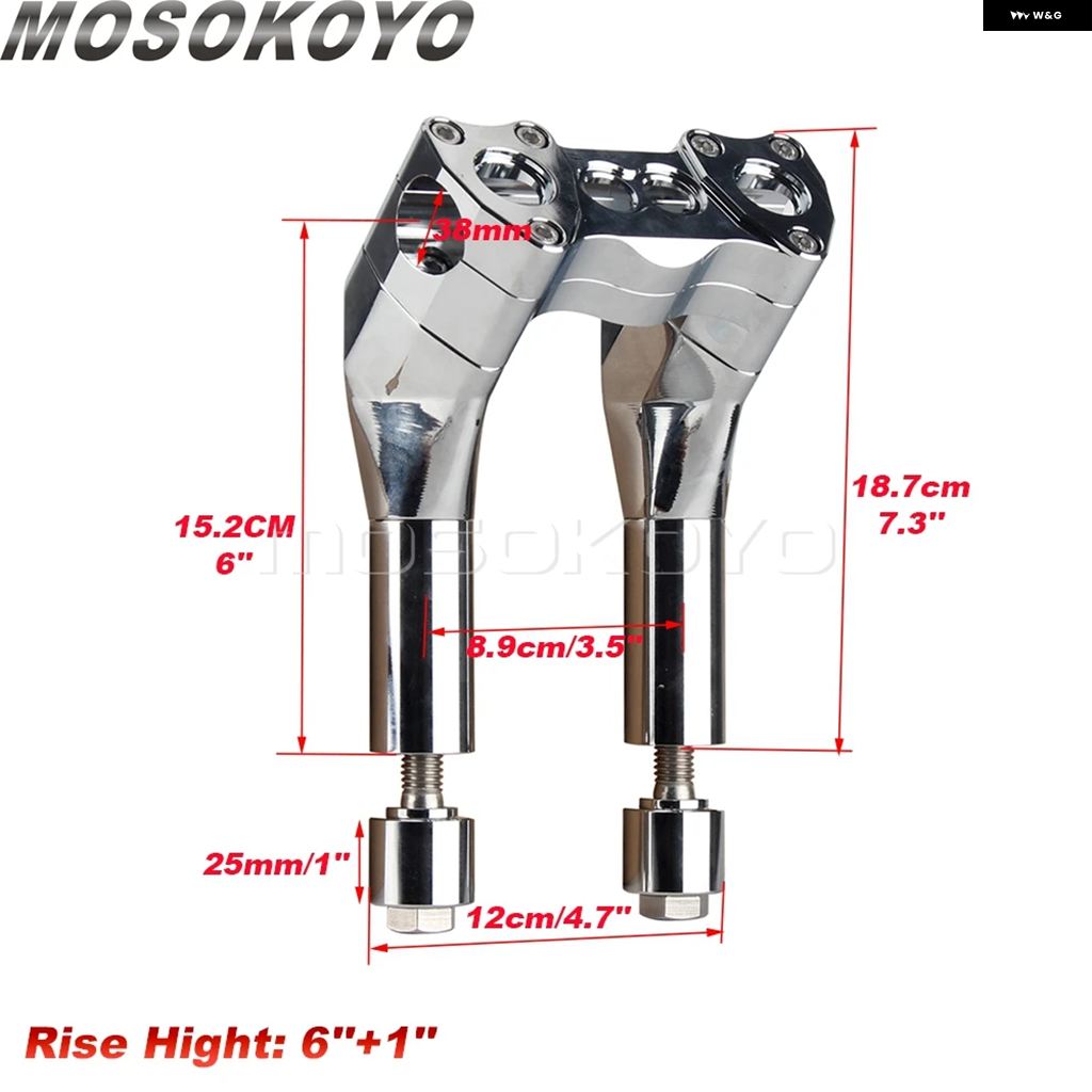 ブランド登録なし - 並行輸入品 6in 8in 10in 12in 1in プルバック 引っ切りない ライザー 手持ち部分赤ちょうちん ご機嫌 表現スタイル マウント クランプ ハーレー ダイナ ファ