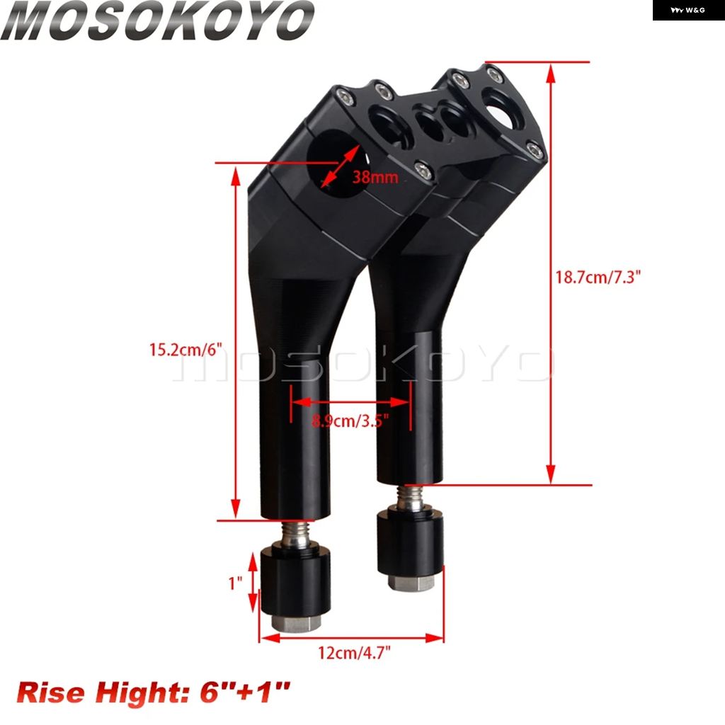 ブランド登録なし - 並行輸入品 6in 8in 10in 12in 1in プルバック 引っ切りない ライザー 手持ち部分赤ちょうちん ご機嫌 表現スタイル マウント クランプ ハーレー ダイナ ファ
