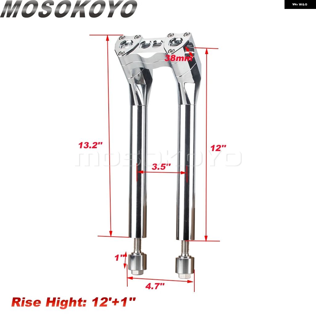 ブランド登録なし - 並行輸入品 6in 8in 10in 12in 1in プルバック 引っ切りない ライザー 手持ち部分赤ちょうちん ご機嫌 表現スタイル マウント クランプ ハーレー ダイナ ファ