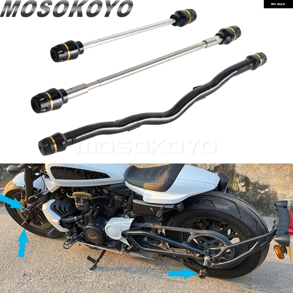 ブランド登録なし - 並行輸入品 RH1250S 自動二輪車 ペグ 衝突 赤ちょうちん フラットアウトバー 発動機 かばい立て プロテクター ハーレー 運動競技はやりっ子 S 1250 S 2021-2025 バンパー