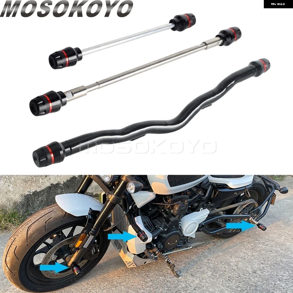 ブランド登録なし - 並行輸入品 RH1250S 自動二輪車 ペグ 衝突 赤ちょうちん フラットアウトバー 発動機 かばい立て プロテクター ハーレー 運動競技はやりっ子 S 1250 S 2021-2025 バンパー