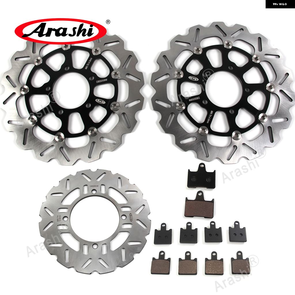 ブランド登録なし - 並行輸入品 カワサキ ZZR1400 ZZR 1400 ABS 2007 - 2016 2012 - 15 向こう正面/後押し ブレーキローター フローティング うち切りレコード盤 パッド 仕かける
