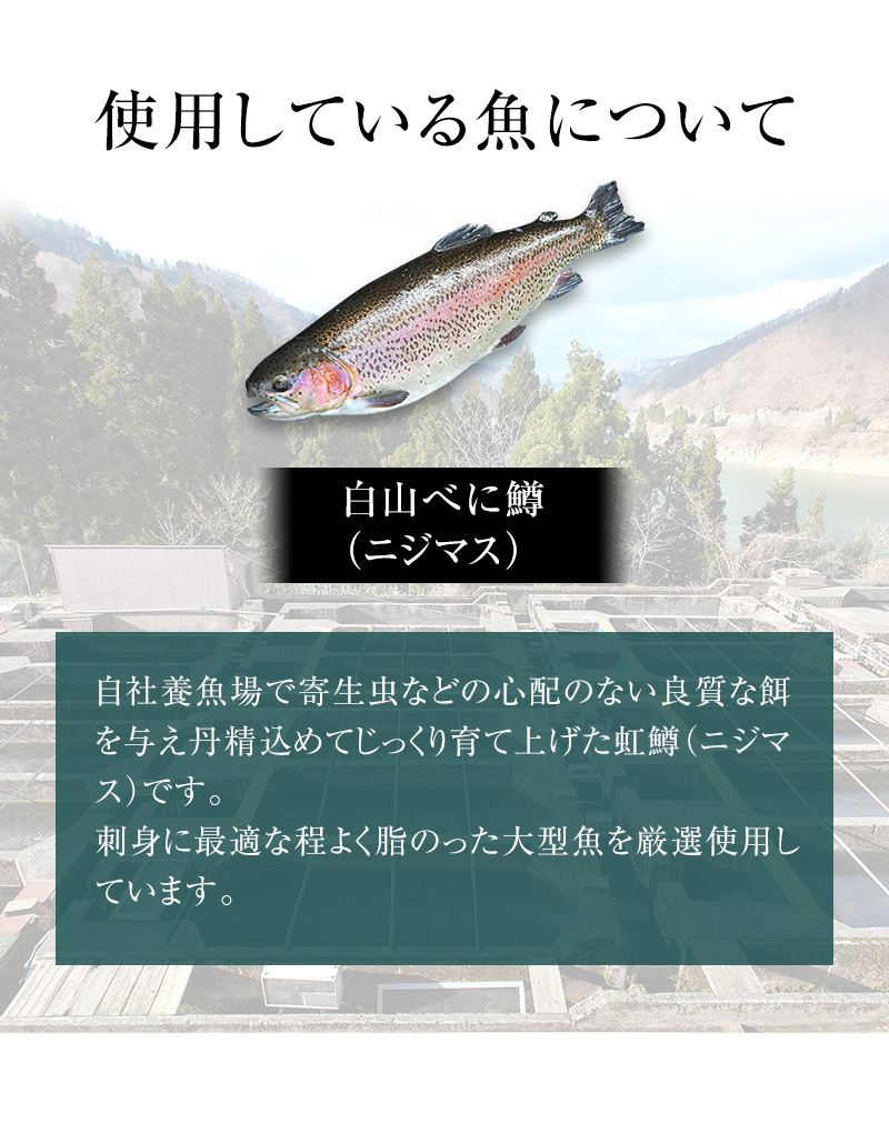 ニジマス お刺身 180g 約3人前 虹鱒刺身 にじます 川魚 養殖 冷凍 調理 盛り付け済み 包装 のし 熨斗 対応可 贈り物 父の日ギフト お取り寄せ Hd006 白山堂yahoo 店 通販 Yahoo ショッピング